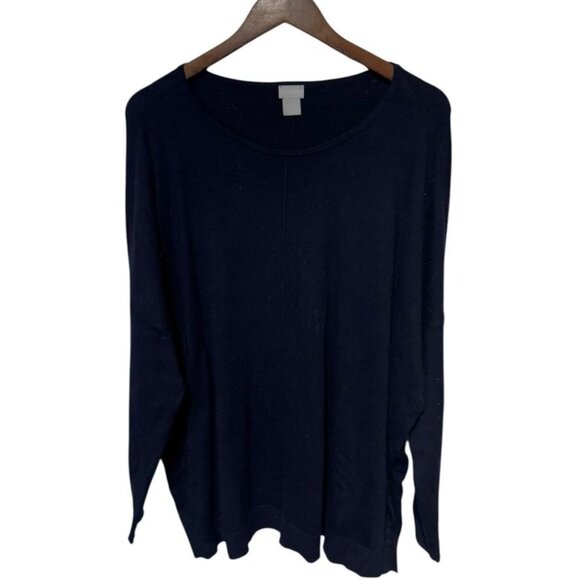 Chico's Navy Sweater Size 3/XL - Picture 6 of 7